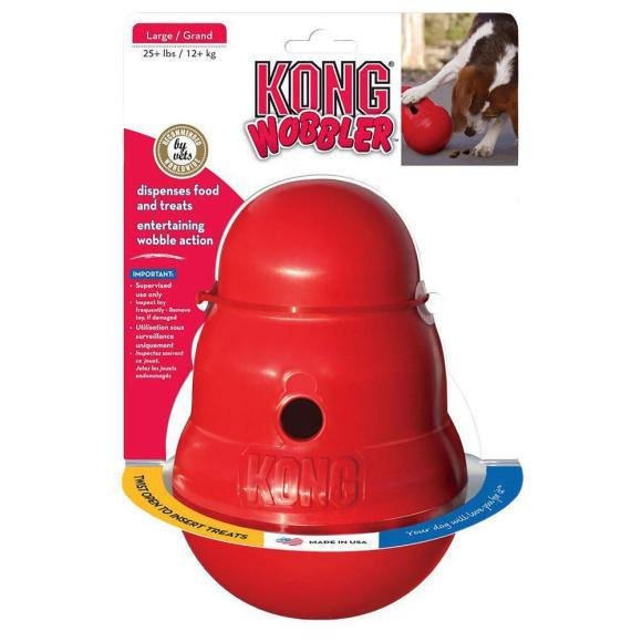 Interaktiv Foderaktivering til Hunde - Kong Wobbler