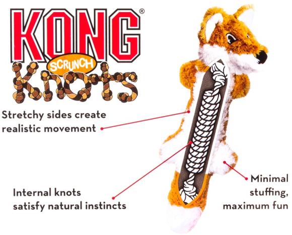 KONG Scrunch Knots Fox