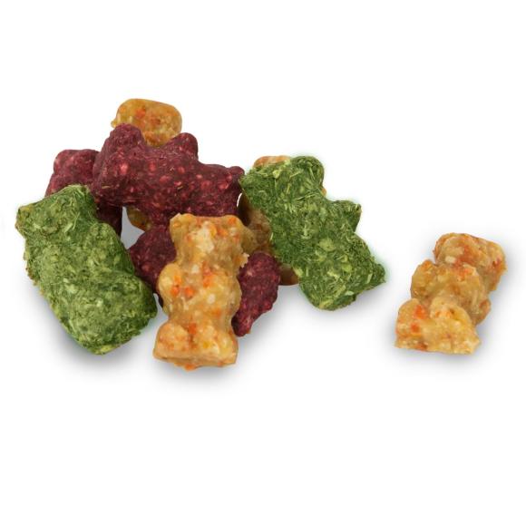 Knasebamser til gnavere, kornfrie snacks