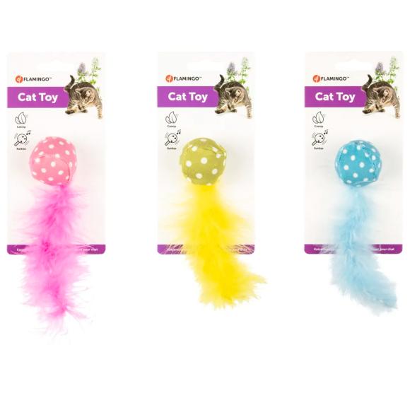 Polka-bold med katteurt og rasleeffekt