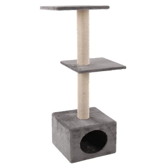 Kradsetræ til katte 103 cm med hule og to platforme