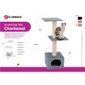 Kradsetræ til katte 103 cm med hule og to platforme