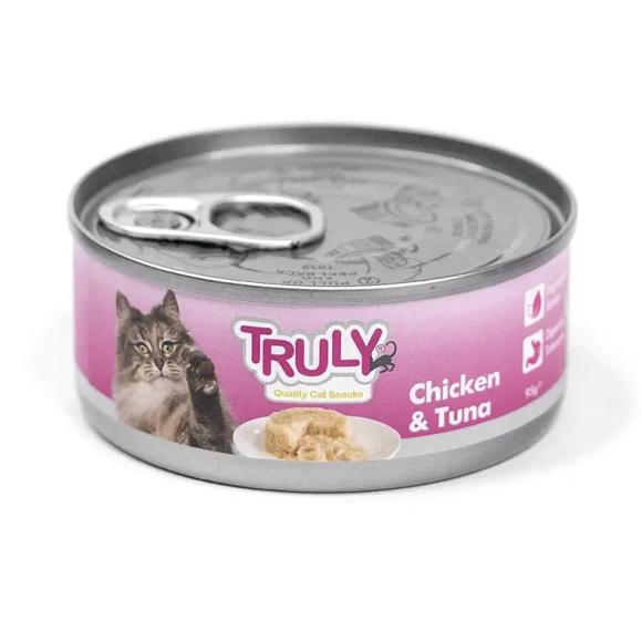 Truly Vådfoder til kat - kylling & tun 95 g