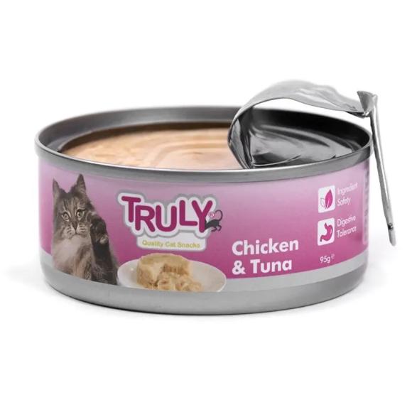 Truly Vådfoder til kat - kylling & tun 95 g