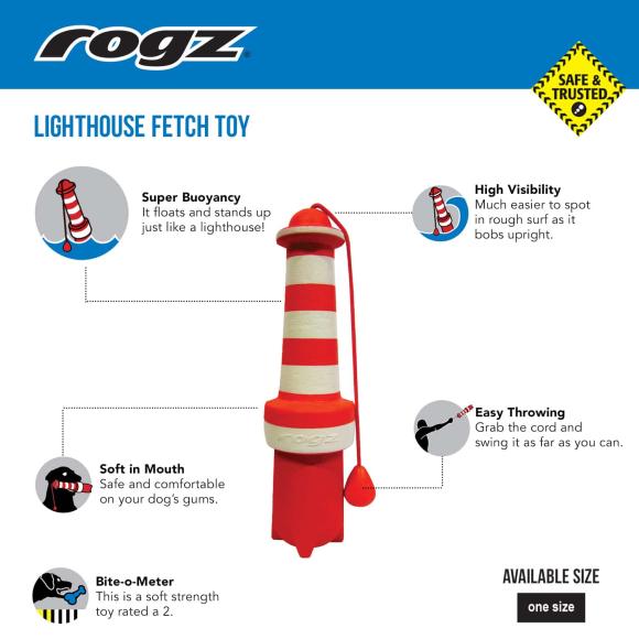 Rogz Lighthouse vandlegetøj 25 cm