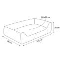 Panama hundeseng med aftageligt stof 120 × 95 cm