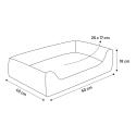 Panama hundeseng med aftageligt stof 50 × 40 cm