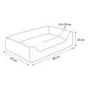 Panama hundeseng med aftageligt stof 80 × 67 cm