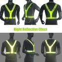 Refleksvest med hvidt/rødt LED lys