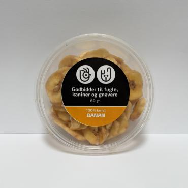 100% tørret banan - Snack til gnavere