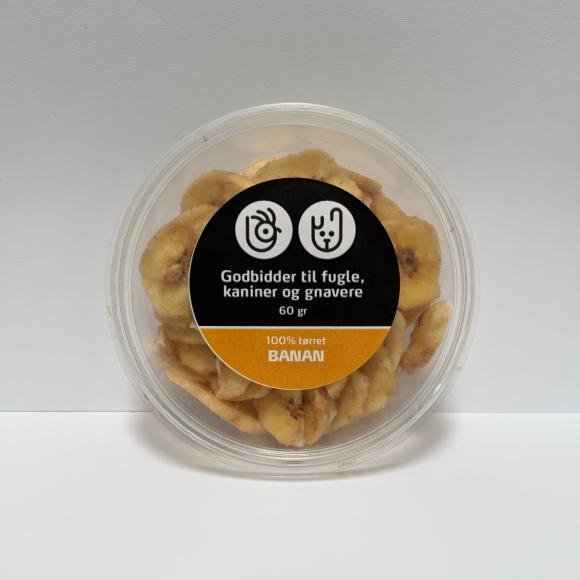 100% tørret banan - Snack til gnavere
