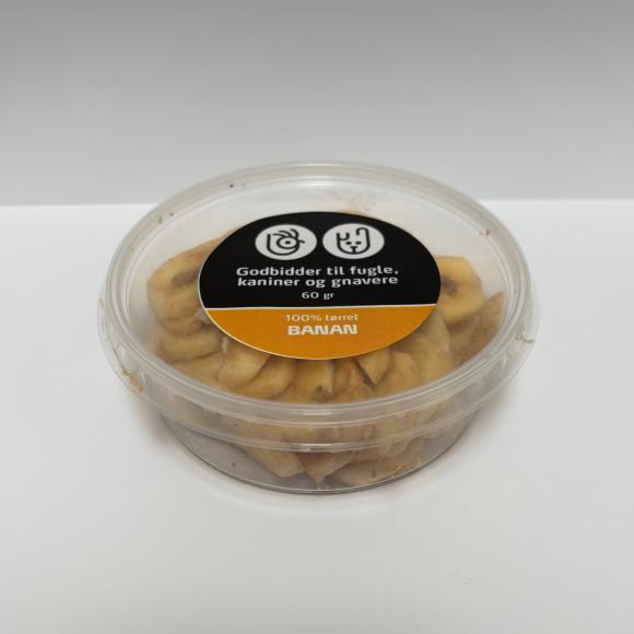 100% tørret banan - Snack til gnavere