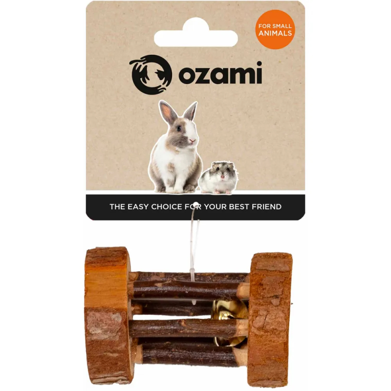 Naturlig trærulle med klokke Sjov aktivering