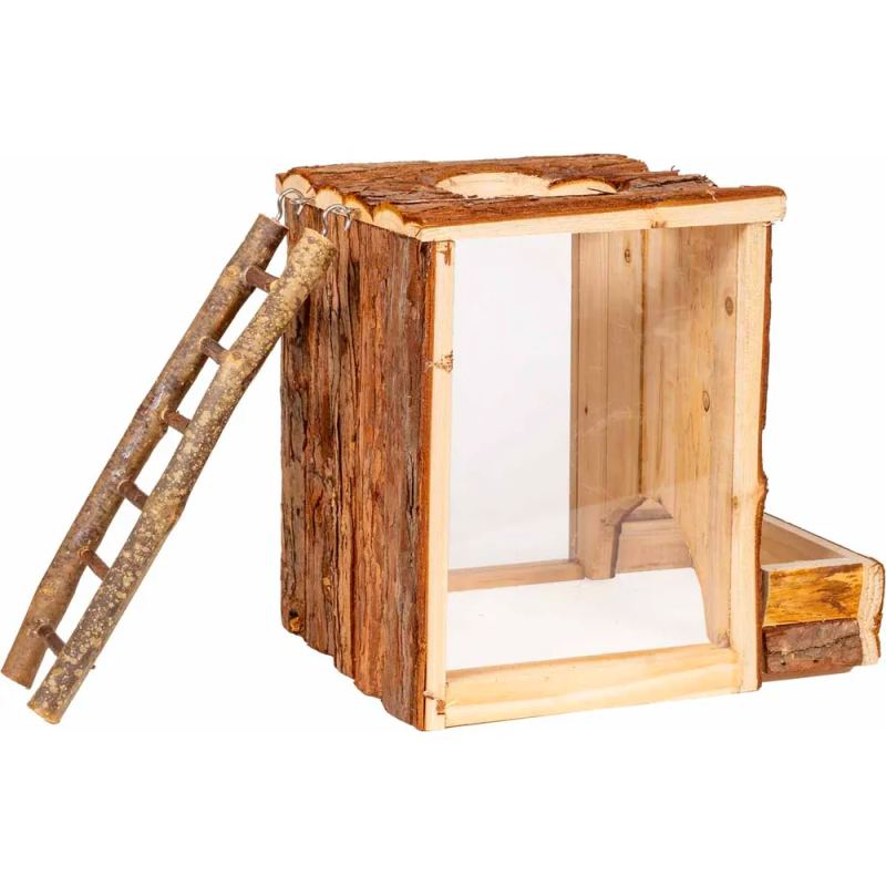 Naturlig gravekasse i træ til hamster og små gnavere