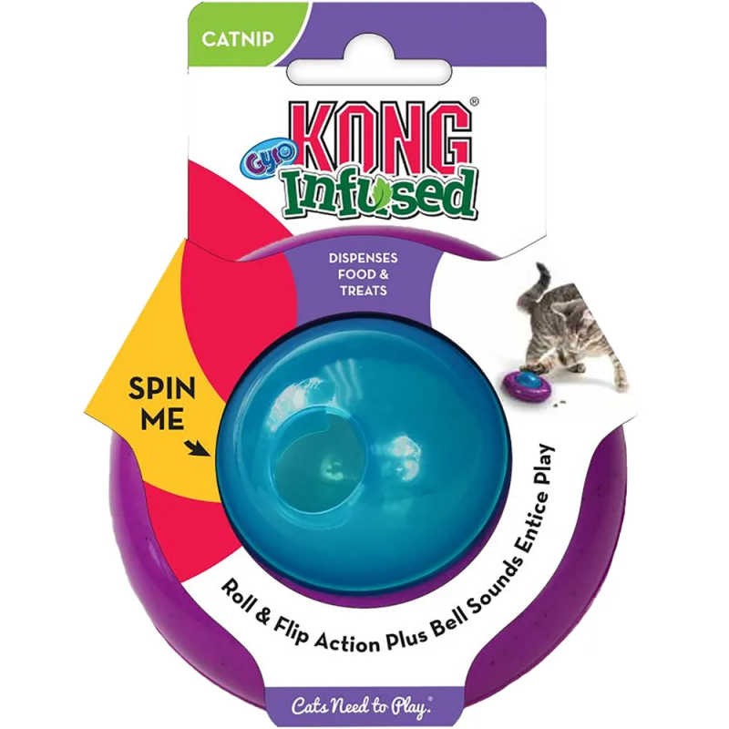 Cat Gyro fra KONG Godbidsbold med katteurt og klokke billede