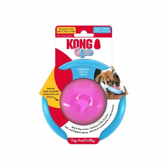 Puppy Gyro godbidsbold til hvalpe - KONG