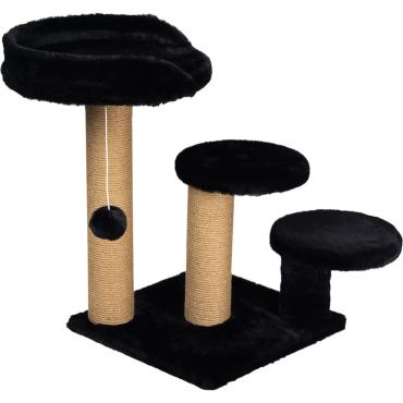 Kradsemøbel – Sort, 3 platforme (65×65×60 cm) Kradsemøbel – Sort, 3 platforme (65×65×60 cm)