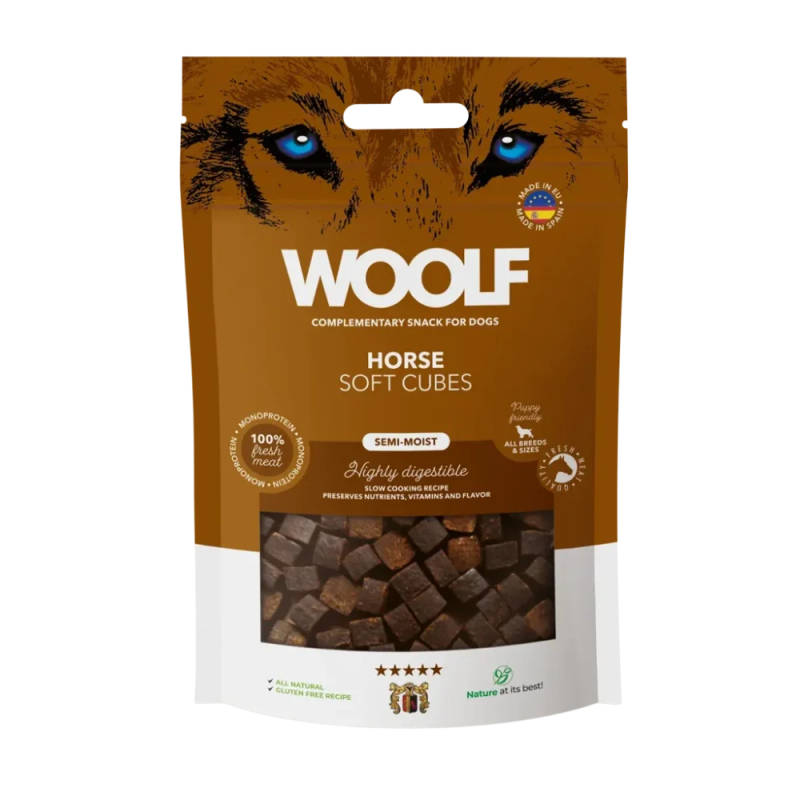 Woolf Soft Cubes Horse - 100 g