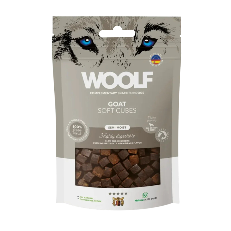 Woolf Soft Cubes Goat 100 g billede