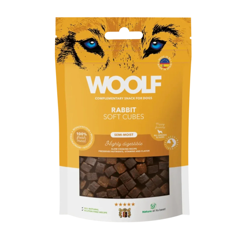 Woolf Soft Cubes Rabbit - 100 g billede