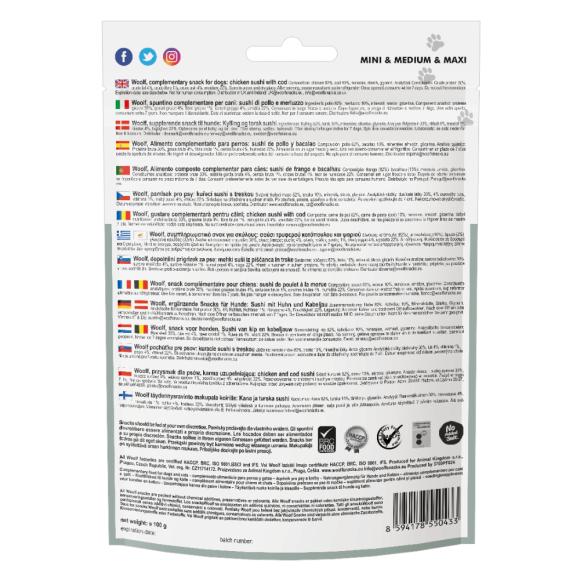 WOOLF Chicken and Cod Sushi - 100 g