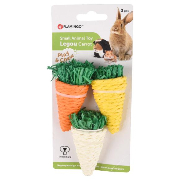 3 stk legetøjs gulerødder