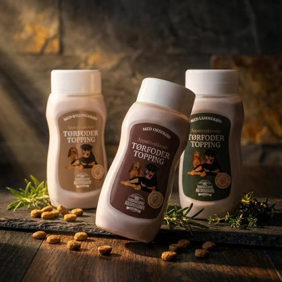 Tørfoder topping med lam til hund