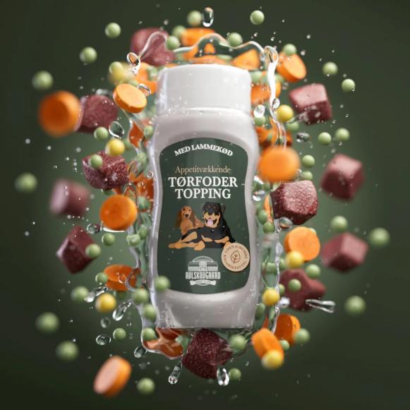 Tørfoder topping med lam til hund