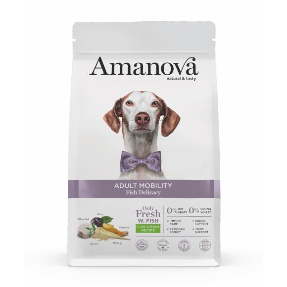 Amanova Fisk - Hundefoder m. mobilitetsstøtte - 10 kg