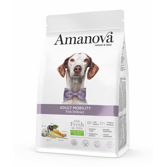 Amanova Fisk - Hundefoder m. mobilitetsstøtte - 10 kg