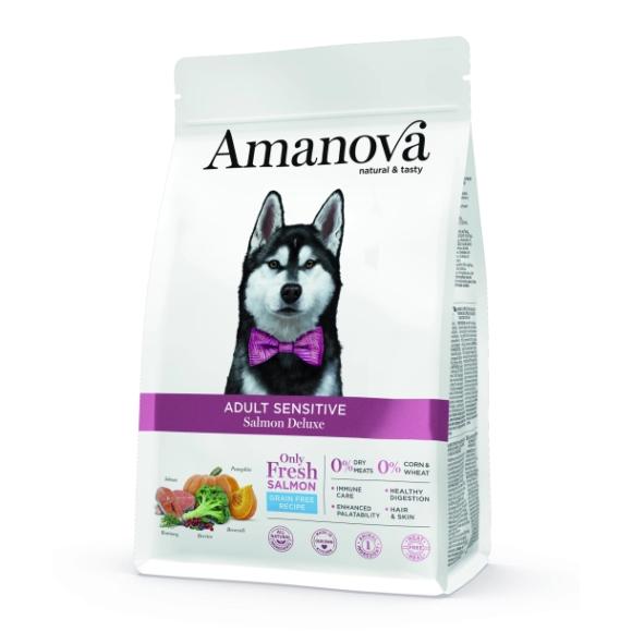 Amanova Laks Sensitive - Kornfrit hundefoder - 10 kg