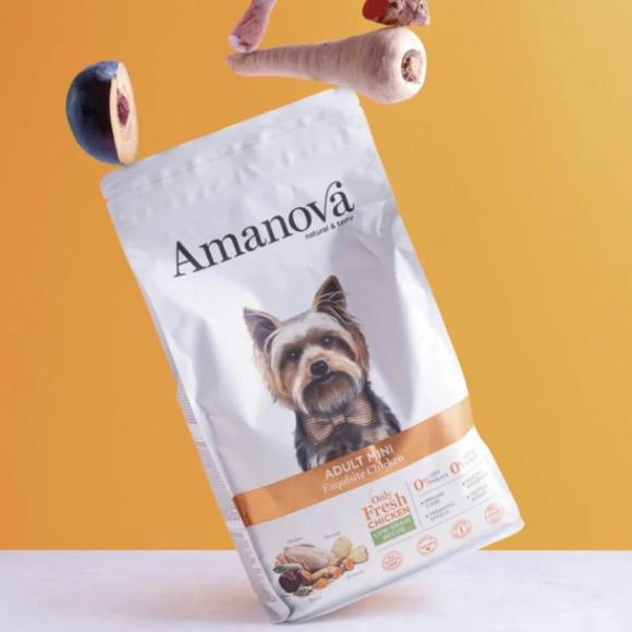 Amanova Kylling - Voksen foder til små hunde - 7 kg