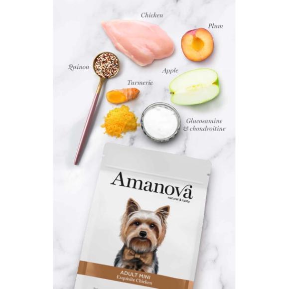 Amanova Kylling - Voksen foder til små hunde - 7 kg