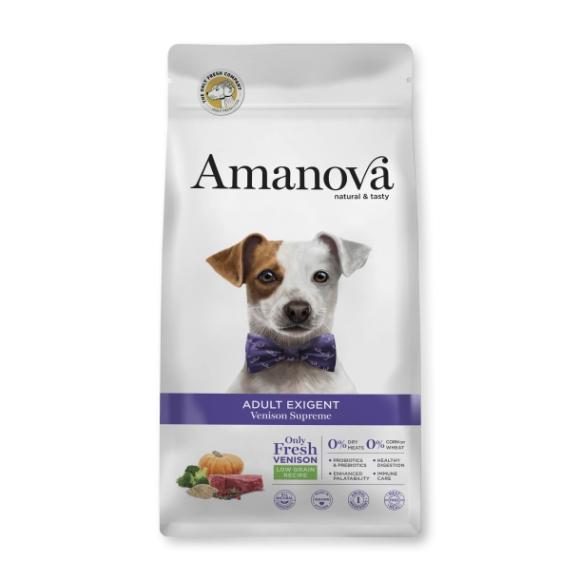 Amanova Hjort - Hundefoder til kræsne hunde - 10 kg