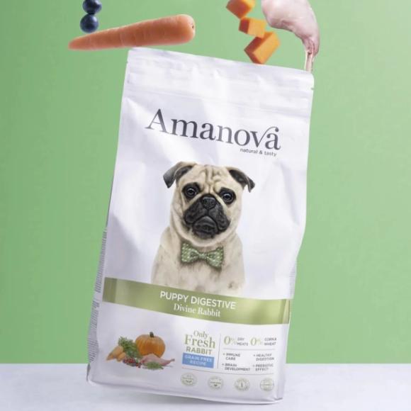Amanova Kanin - Kornfrit hvalpefoder - 7 kg