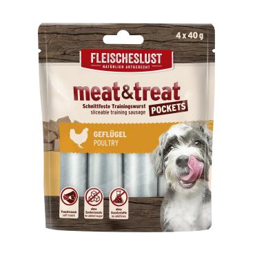 MEAT & TREAT POCKET m. Fjerkræ