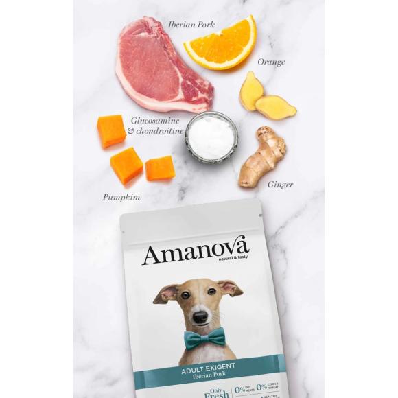 Amanova Gris - Kornfrit voksen hundefoder - 10 kg