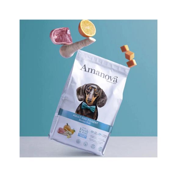 Amanova Gris - Kornfrit voksen hundefoder til små hunde - 7 kg