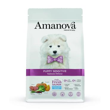 Amanova Laks Sensitive - Kornfrit hvalpefoder - 7 kg