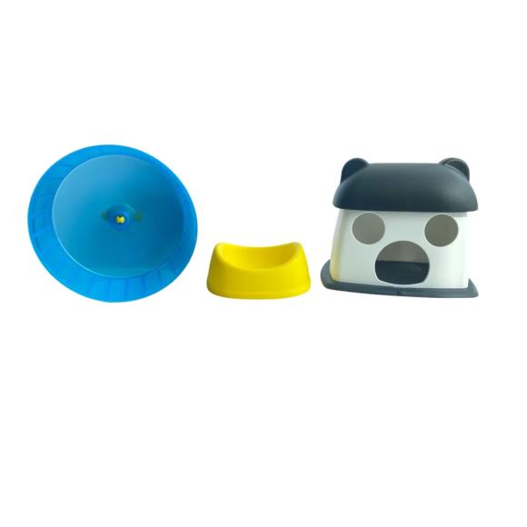 Hamsterbur med tilbehør – 55 x 31 x 25,5 cm