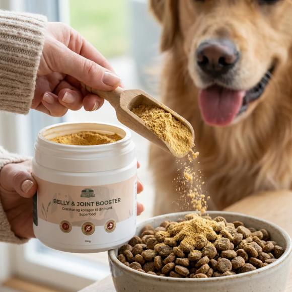 Belly & Joint Booster til hunde - Græskar og kollagenpulver