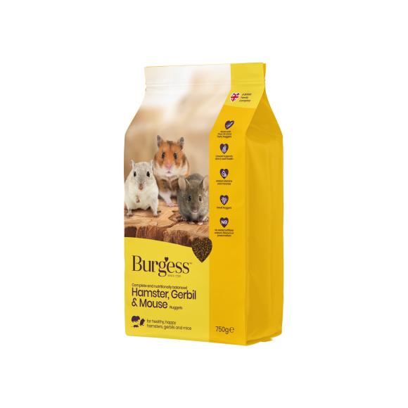 Foder til hamster, gerbil og mus – 750 g - Burgess Excel