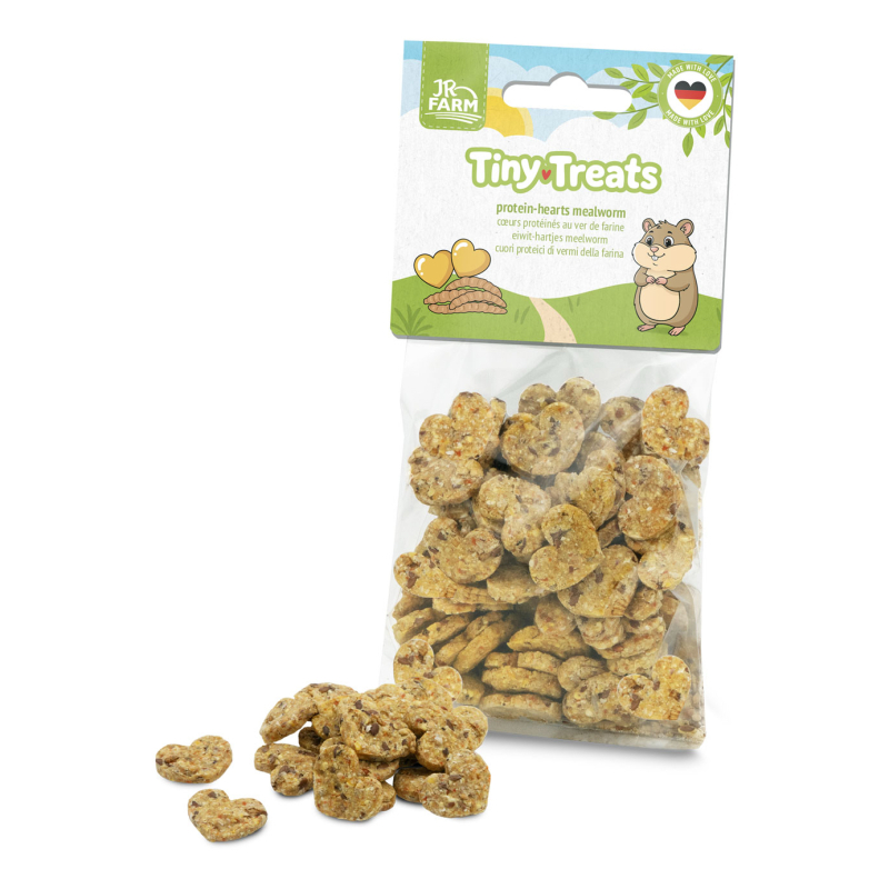 Proteinhjerter med melorme til hamster 100 g
