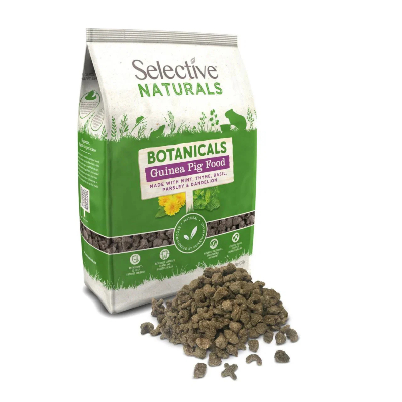 Marsvinefoder med urter Selective Botanicals 1,5 kg