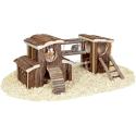 Hamsterlegeplads i træ – 45,5 x 17 x 20 cm