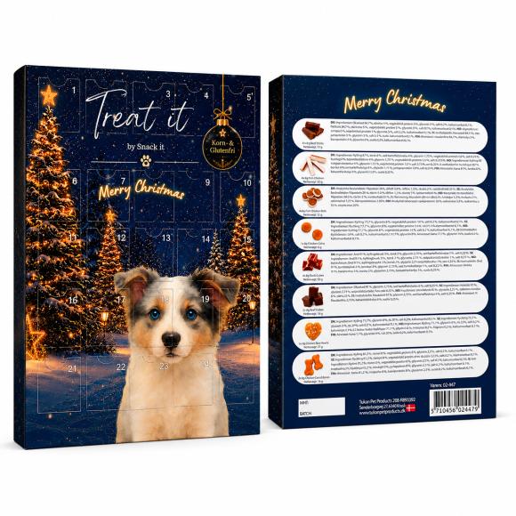 Julekalender til hund – 24 låger med snacks