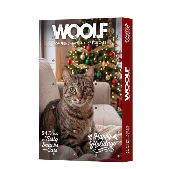 Woolf Julekalender til kat – 24 låger med godbidder