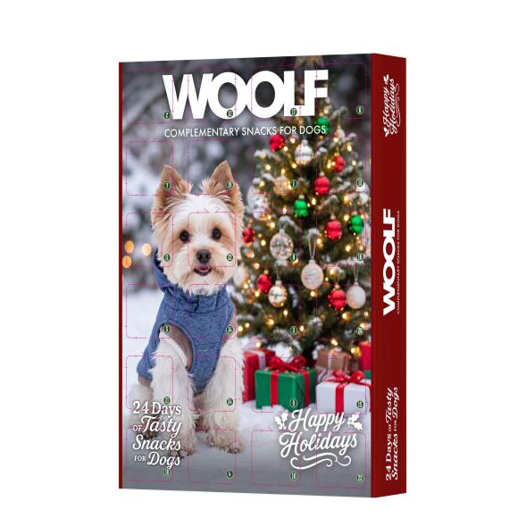 Woolf Julekalender til hund – 24 låger med godbidder