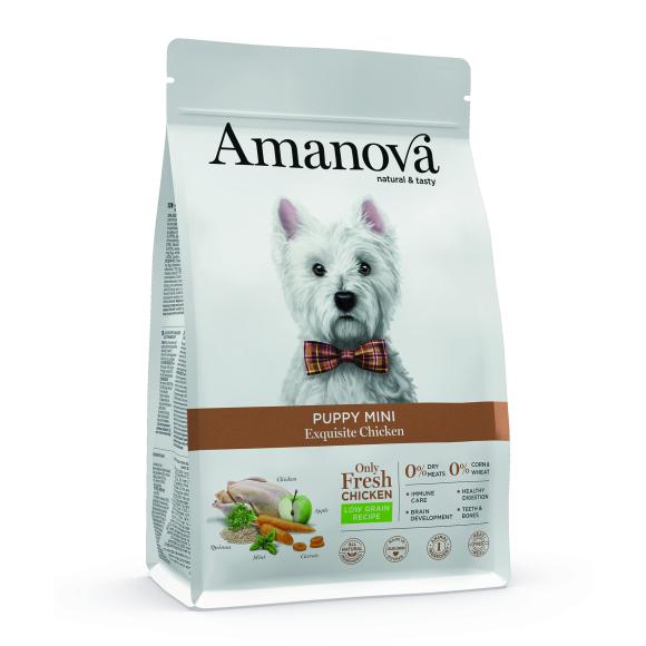 Amanova Udsøgt Kylling - Hvalpefoder til små hunde - 2 kg