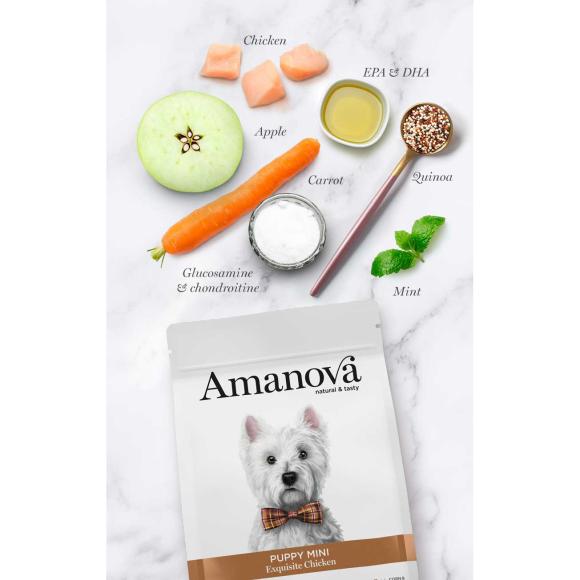 Amanova Udsøgt Kylling - Hvalpefoder til små hunde - 2 kg